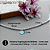 Pulseira Inspiração de Bolinha 4mm com Coração Azul Tiffany – Prata 925 | 18 cm - Imagem 2
