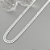 Corrente Groumet Dupla – 60 cm | 5,5 mm – Prata 925 - Imagem 1