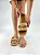 MAYA- CHINELO FLATFORM TRAMADO CAMEL - Imagem 3