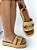 MAYA- CHINELO FLATFORM TRAMADO CAMEL - Imagem 1