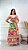 Vestido Feminino Ibiza - Longo Estampado - Fundo Azul - Floral - Imagem 2