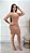 Vestido Tricot Modal Canelado Nude Roberta - Imagem 5