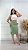 Conjunto Feminino Gabi - Ribana - Branco/Verde Menta - Imagem 2