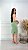 Conjunto Feminino Gabi - Ribana - Branco/Verde Menta - Imagem 4