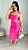 Vestido Feminino Carol - Anna Ruga - Canelado - Rosa - Imagem 8