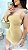 Vestido Tubinho Canelado Power Lolita Nude - Imagem 6