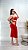 Vestido Feminino Carol - Anna Ruga - Canelado - Vermelho - Imagem 2