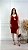 Vestido Feminino Luna Tricot Modal Canelado Cereja - Imagem 6