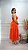 Vestido Midi Laranja em Viscolinho Helena - Imagem 6