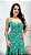Vestido Crepe Midi com Lastex nas Costas Verde Luna - Imagem 6