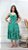 Vestido Crepe Midi com Lastex nas Costas Verde Luna - Imagem 1