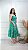 Vestido Crepe Midi com Lastex nas Costas Verde Luna - Imagem 3