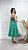 Vestido Crepe Midi com Lastex nas Costas Verde Luna - Imagem 4