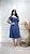 Vestido Midi em Viscolinho Azul Diana - Imagem 3
