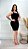 Vestido Tricot Modal Canelado Roberta Preto - Imagem 1