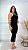 Vestido Midi Canelado Premium Gabriela Preto - Imagem 2