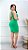 Vestido Malha Canelada Micaele Verde - Imagem 1
