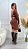 Vestido Canelado Premium Thalita Marrom - Imagem 1