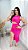Vestido Canelado Premium Larissa Rosa - Imagem 4