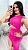 Vestido Canelado Premium Larissa Rosa - Imagem 2