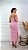 Vestido Tricot Rendado Pérola Rosa - Imagem 5