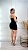 Vestido Tubinho Canelado Power Isis Preto - Imagem 4