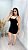 Vestido Tubinho Canelado Power Isis Preto - Imagem 2