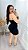 Vestido Tubinho Canelado Power Isis Preto - Imagem 3
