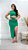 Vestido Canelado Premium Larissa Verde - Imagem 1