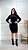 Vestido Tricot Modal Canelado Nataly Preto - Imagem 3