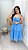 Vestido Midi Crepe Helena Corações Azul - Imagem 2