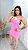 Vestido Tubinho Canelado Power Isis Rosa - Imagem 3