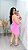 Vestido Tubinho Canelado Power Isis Rosa - Imagem 6