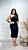 Vestido Midi Canelado Power Ariel Preto - Imagem 3