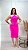 Vestido Midi Canelado Power Ariel Rosa - Imagem 5