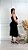 Vestido Tricot Rendado Babado Midi com Forro Elisa Preto - Imagem 2