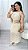 Vestido Tricot Rendado Fiorella Areia - Imagem 8