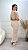 Vestido Tricot Rendado Fiorella Areia - Imagem 9