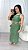 Vestido Tricot Rendado Fiorella Verde - Imagem 2