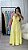 Vestido Longo Viscose Cloe Amarelo - Imagem 9
