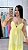 Vestido Longo Viscose Cloe Amarelo - Imagem 5