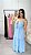Vestido Longo Viscose Cloe Azul - Imagem 9