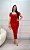 Vestido Canelado Premium Paloma Vermelho - Imagem 1