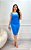 Vestido Canelado Premium Valentina Azul - Imagem 2