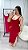 Vestido Canelado Premium Tauane Vermelho Cereja - Imagem 1