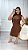 Vestido Canelado Mascle Tee Marrom - Imagem 4
