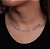 CHOKER COM ZIRCÔNIAS E TRIÂNGULOS BANHADO A RÓDIO - Imagem 2