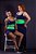 Top Ariana marinho com verde com Alça Tripla de Trança - Porle - Imagem 5