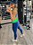 Legging Ariana Azul Marinho com verde sem transparência - PORLE - Imagem 3