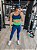 Legging Ariana Azul Marinho com verde sem transparência - PORLE - Imagem 2